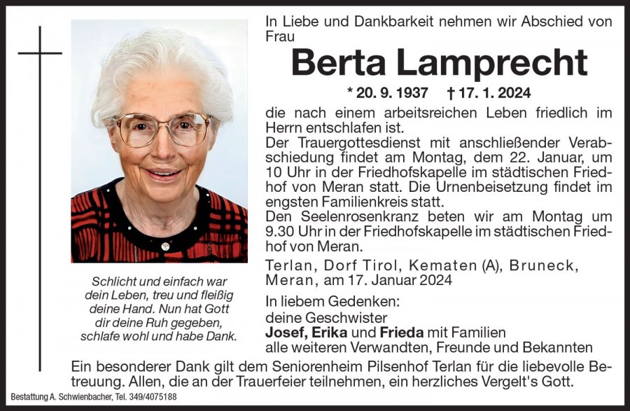 Medien: Berta Lamprecht