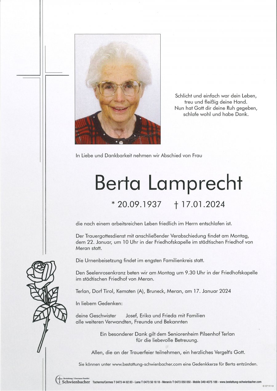 Parte: Berta Lamprecht