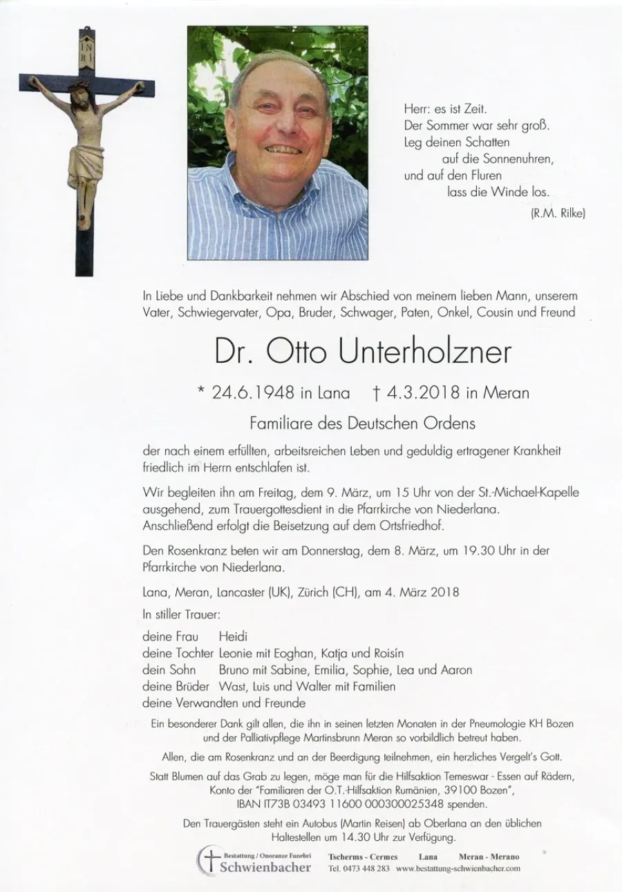 Parte: Dr. Otto Unterholzner