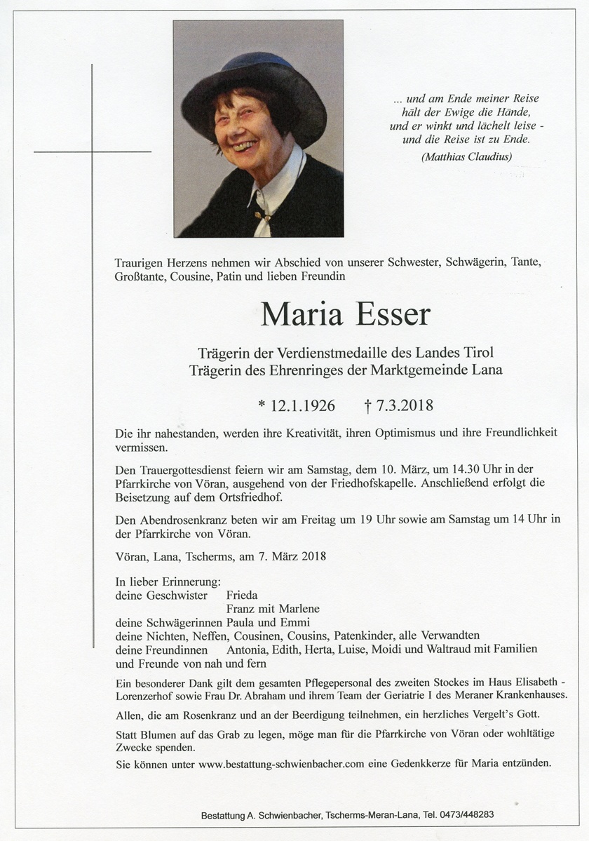 Parte: Maria Esser 