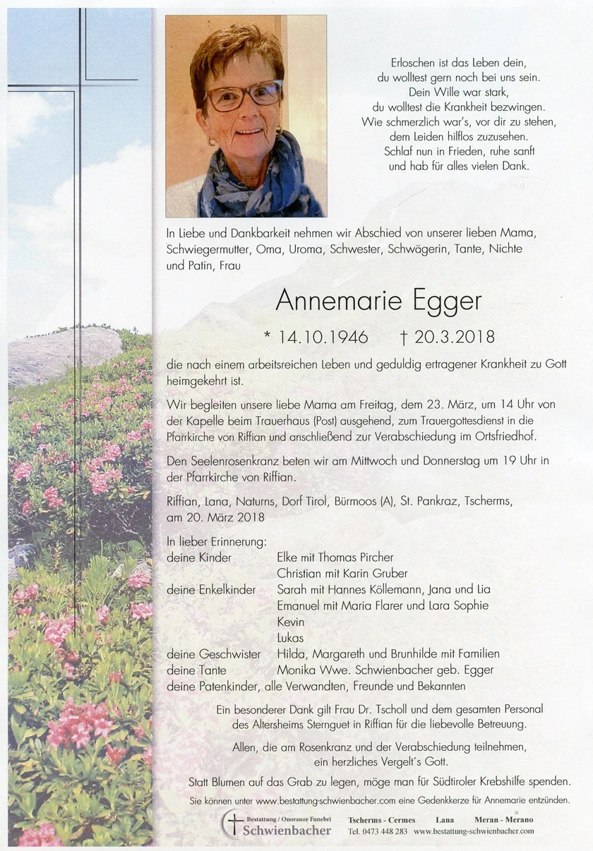 Parte: Annemarie Egger 