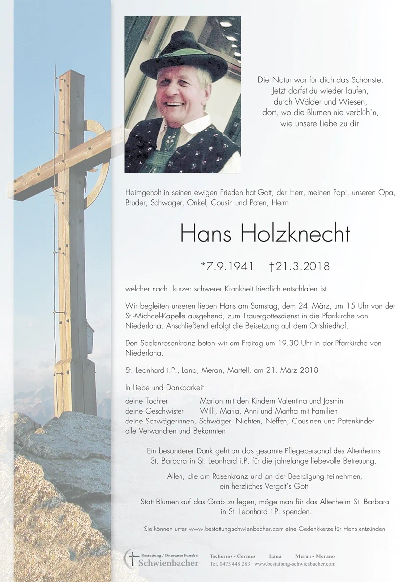 Parte: Hans Holzknecht 