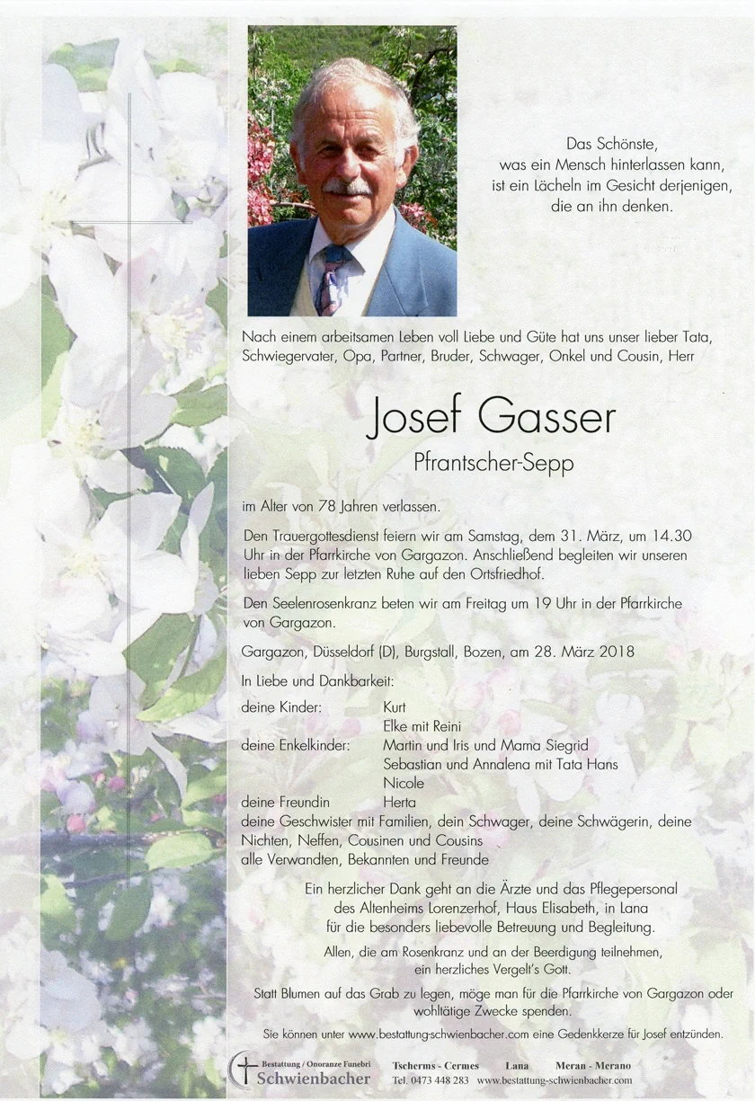 Parte: Josef Gasser 