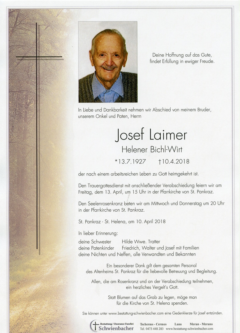 Parte: Josef Laimer 