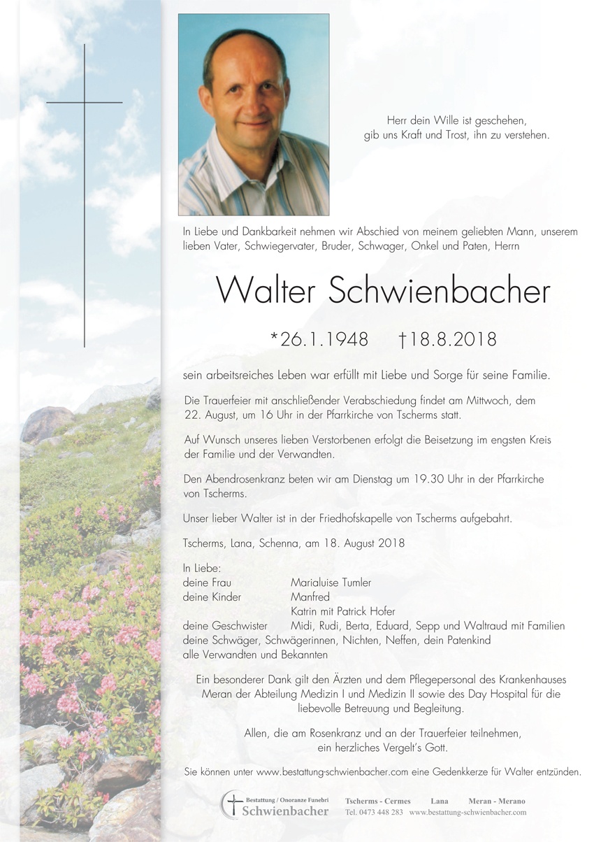 Parte: Walter Schwienbacher 