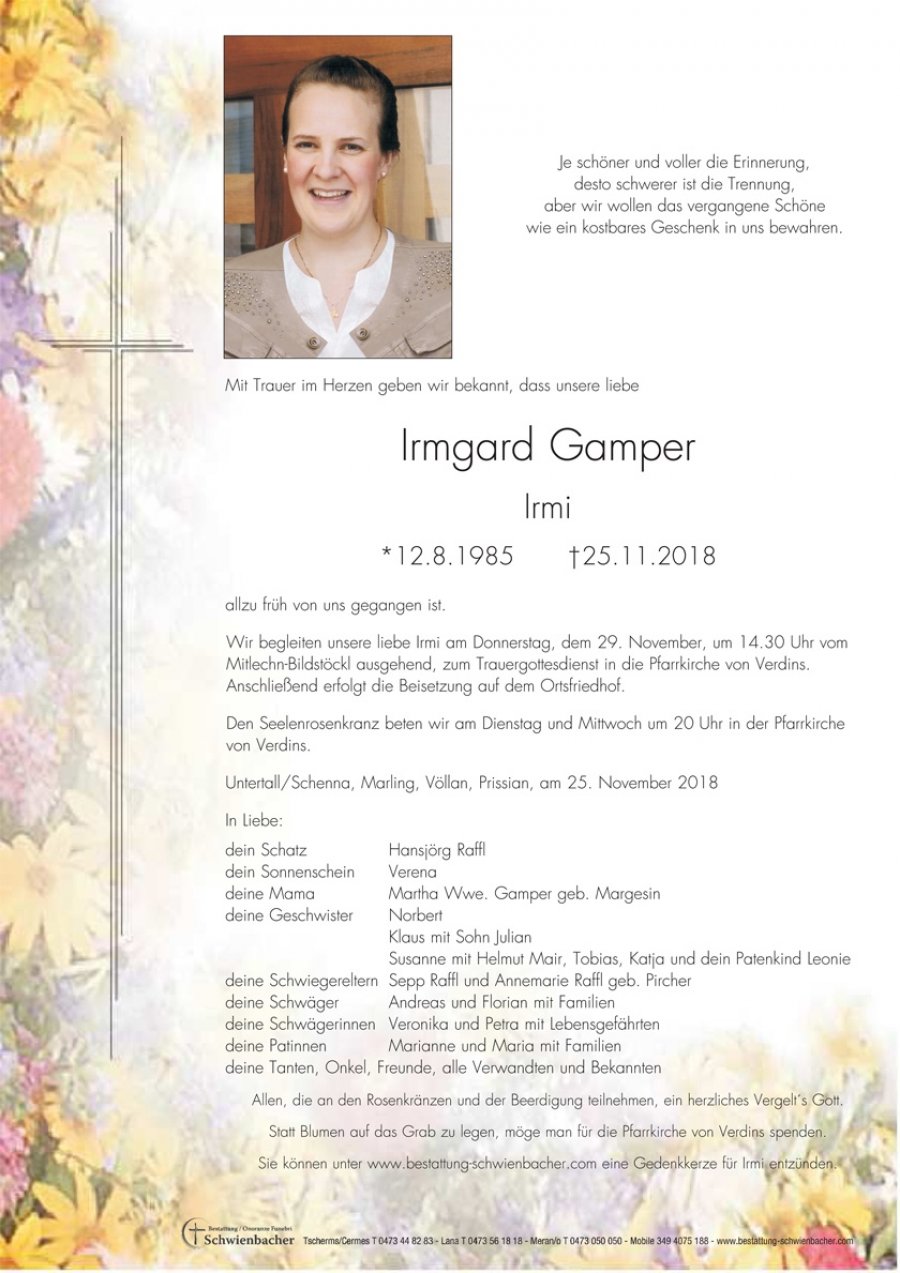 Parte: Irmgard Gamper