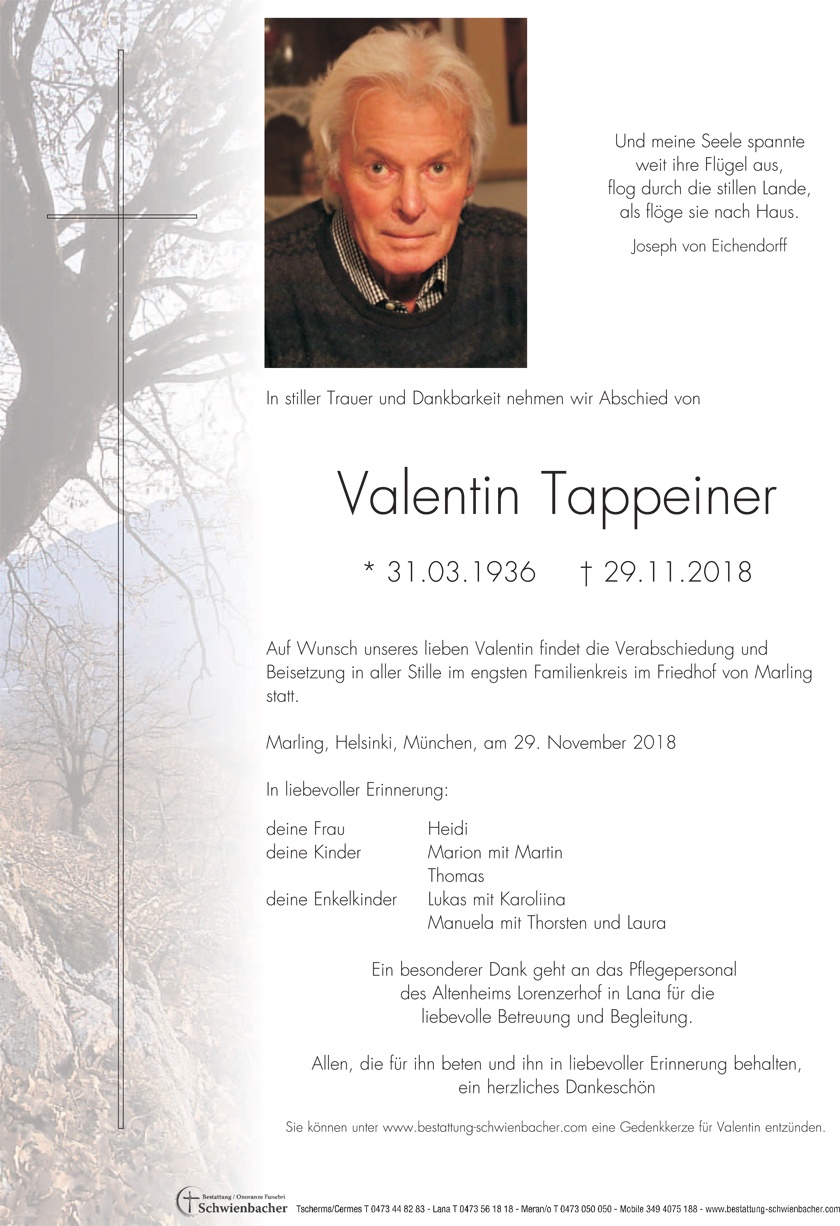 Parte: Valentin Tappeiner 