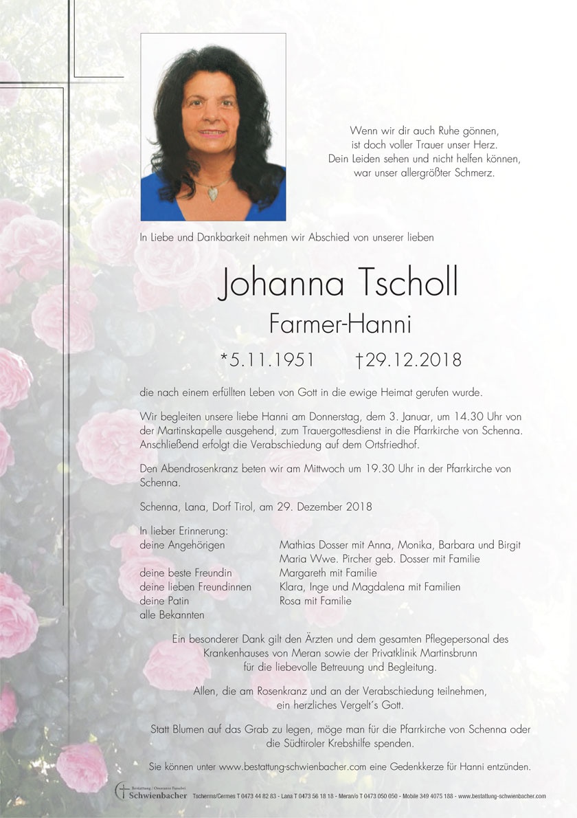 Parte: Johanna Tscholl 