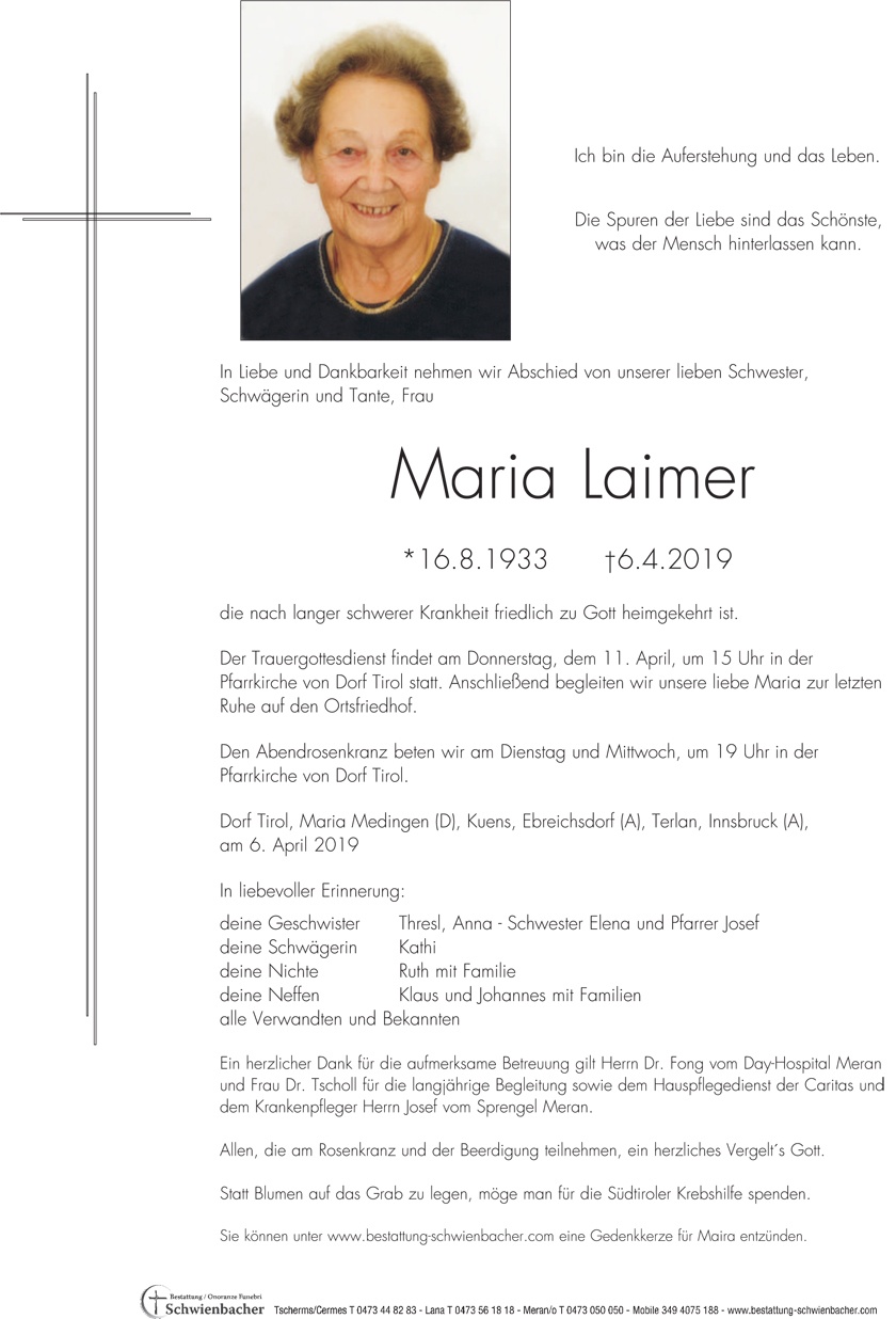 Parte: Maria Laimer 