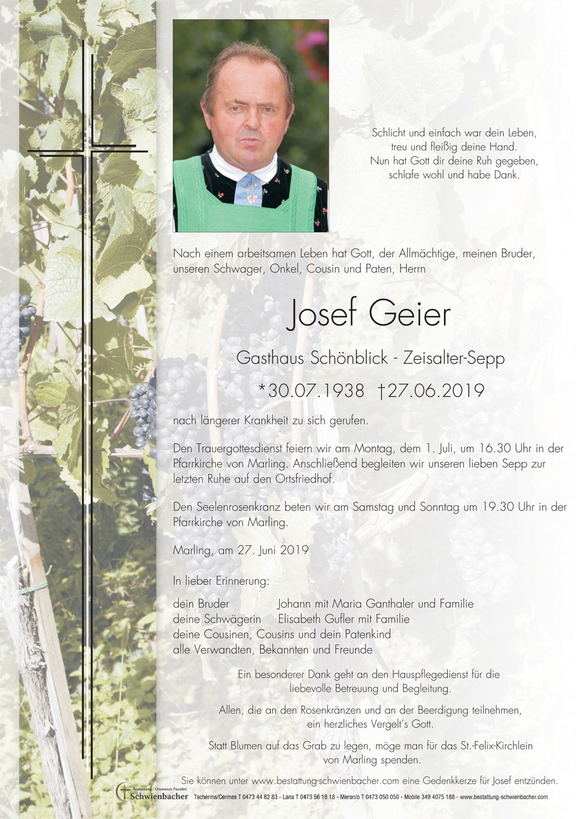 Parte: Josef Geier 