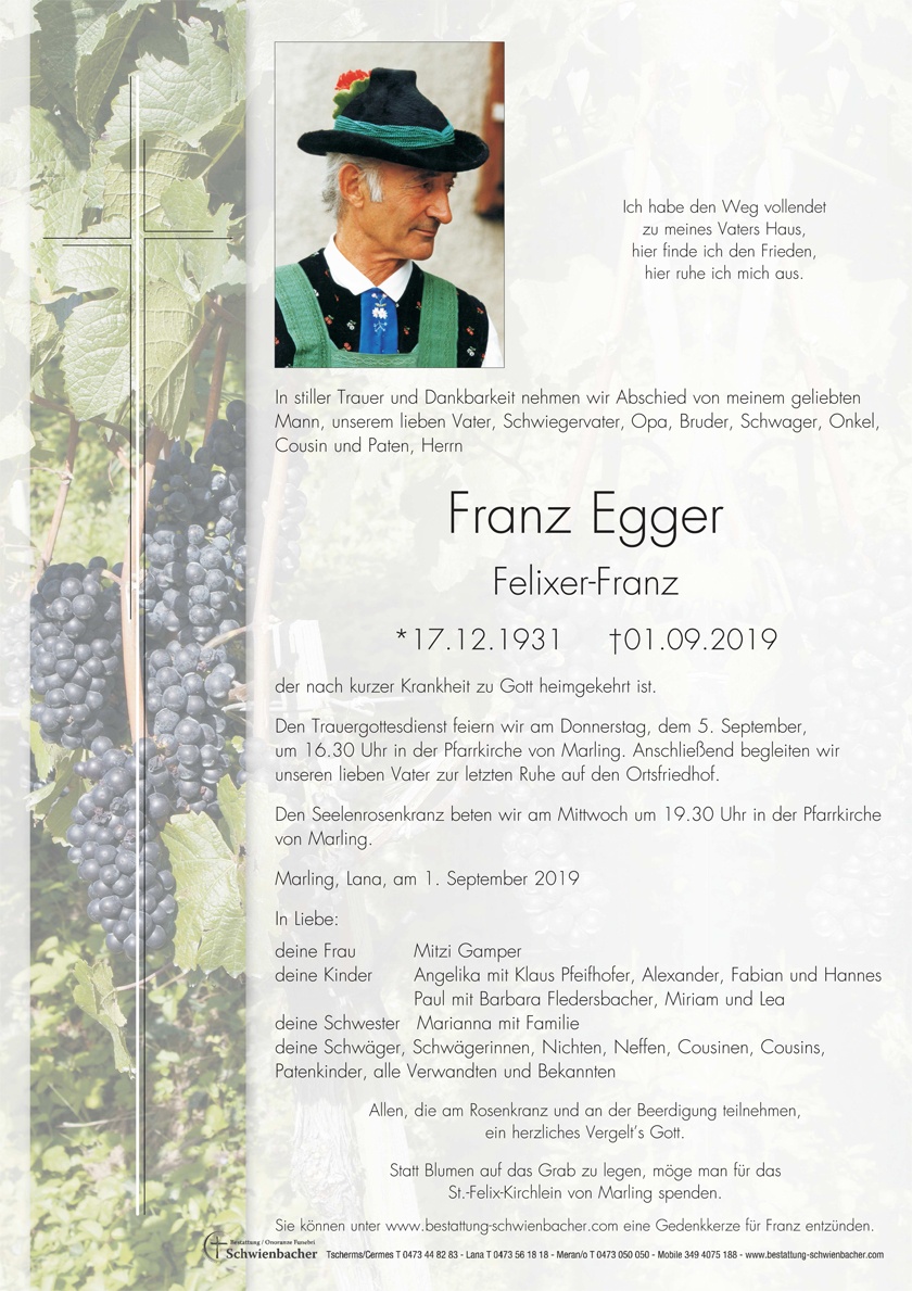 Parte: Franz Egger 