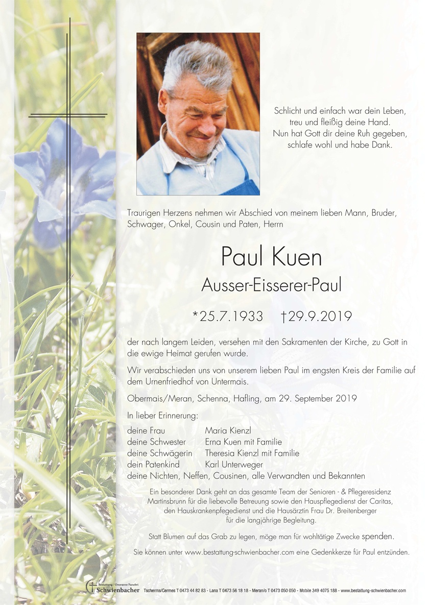 Parte: Paul Kuen 