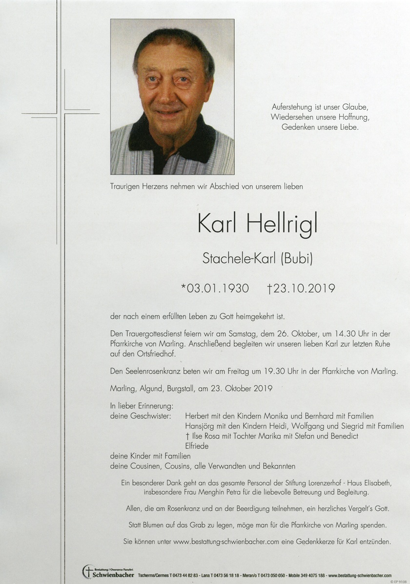 Parte: Karl Hellrigl 