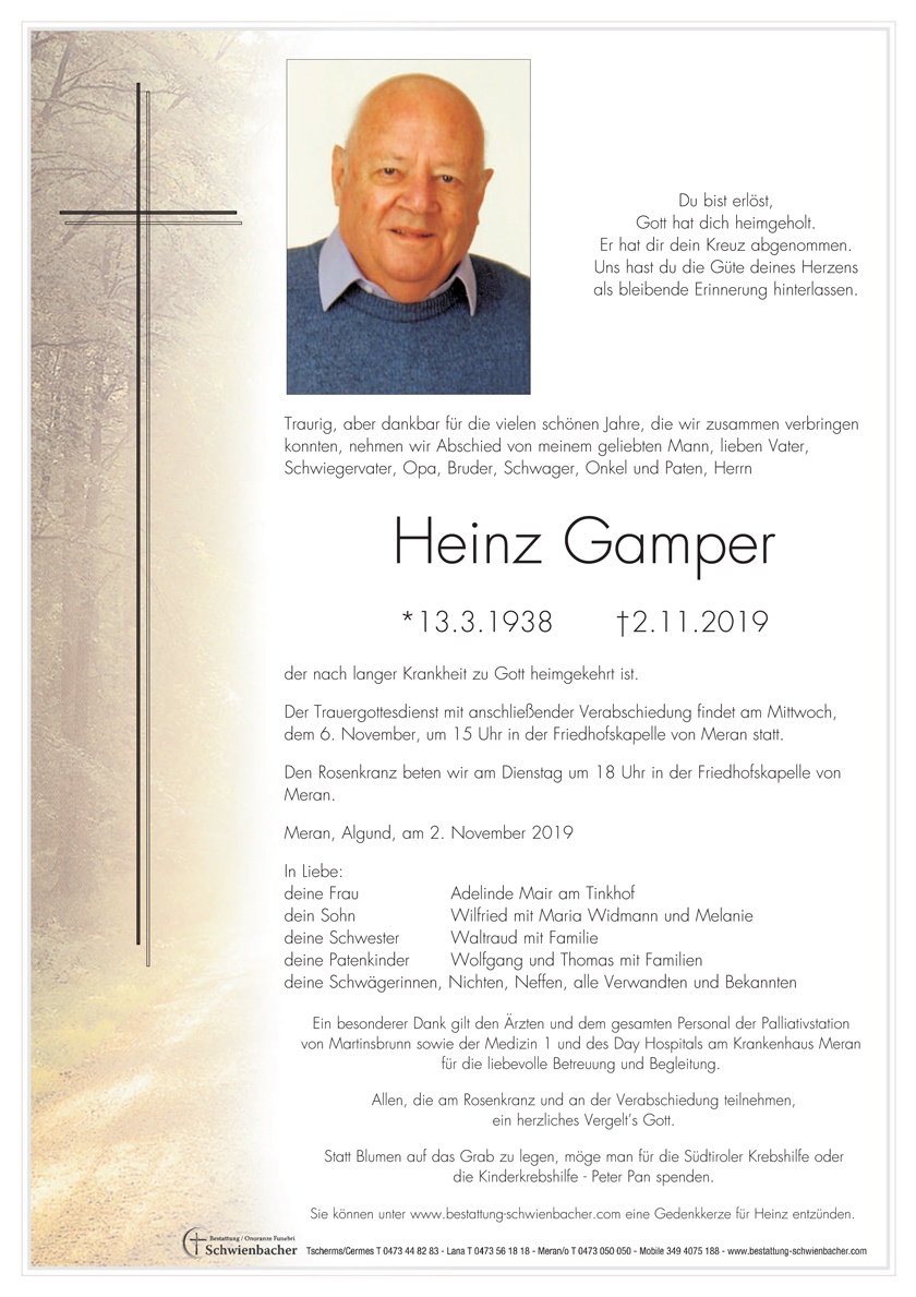 Parte: Heinz Gamper 