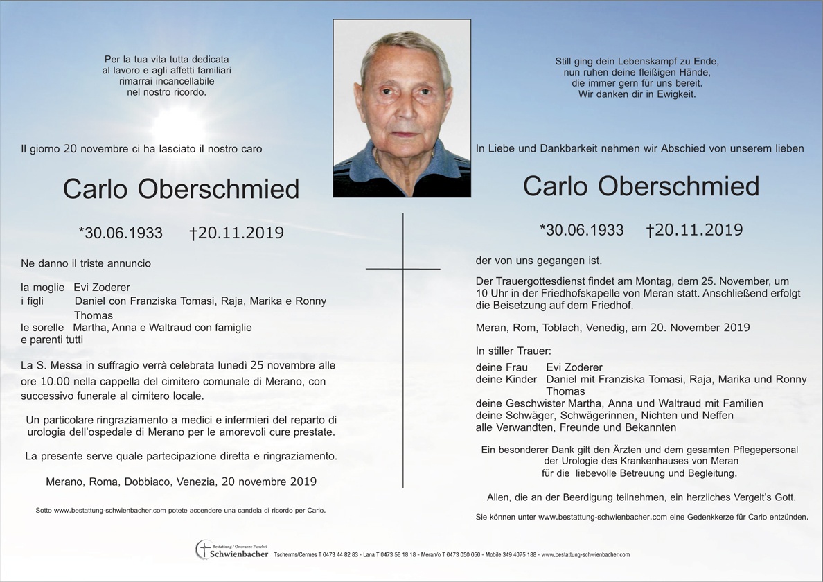 Parte: Carlo Oberschmied 