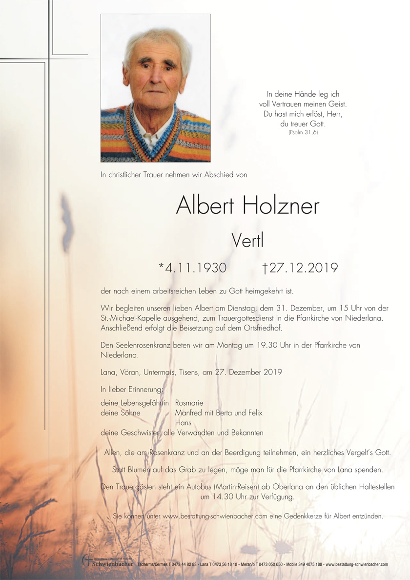 Parte: Albert Holzner 