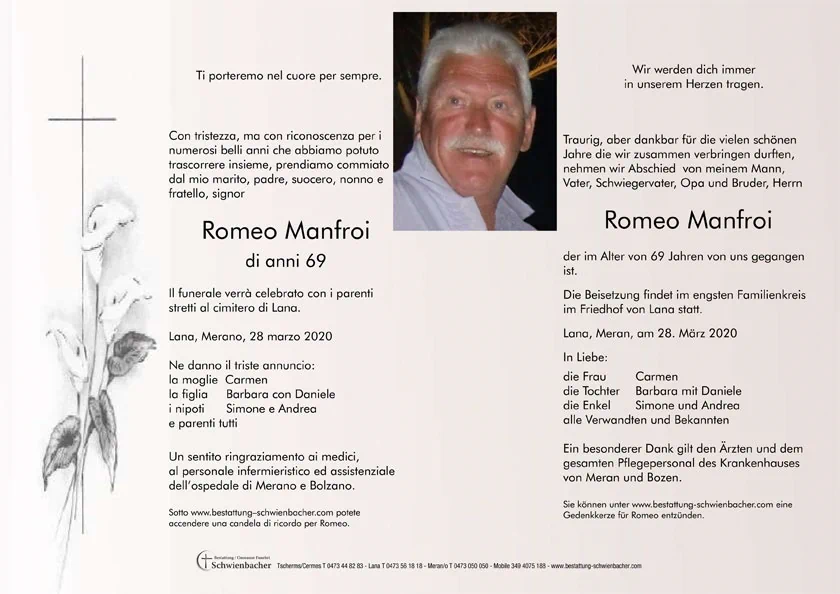 Parte: Romeo Manfroi 