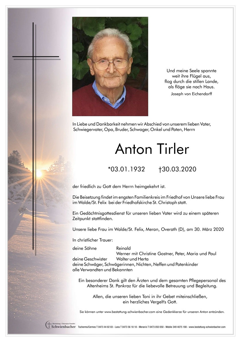 Parte: Anton Tirler 