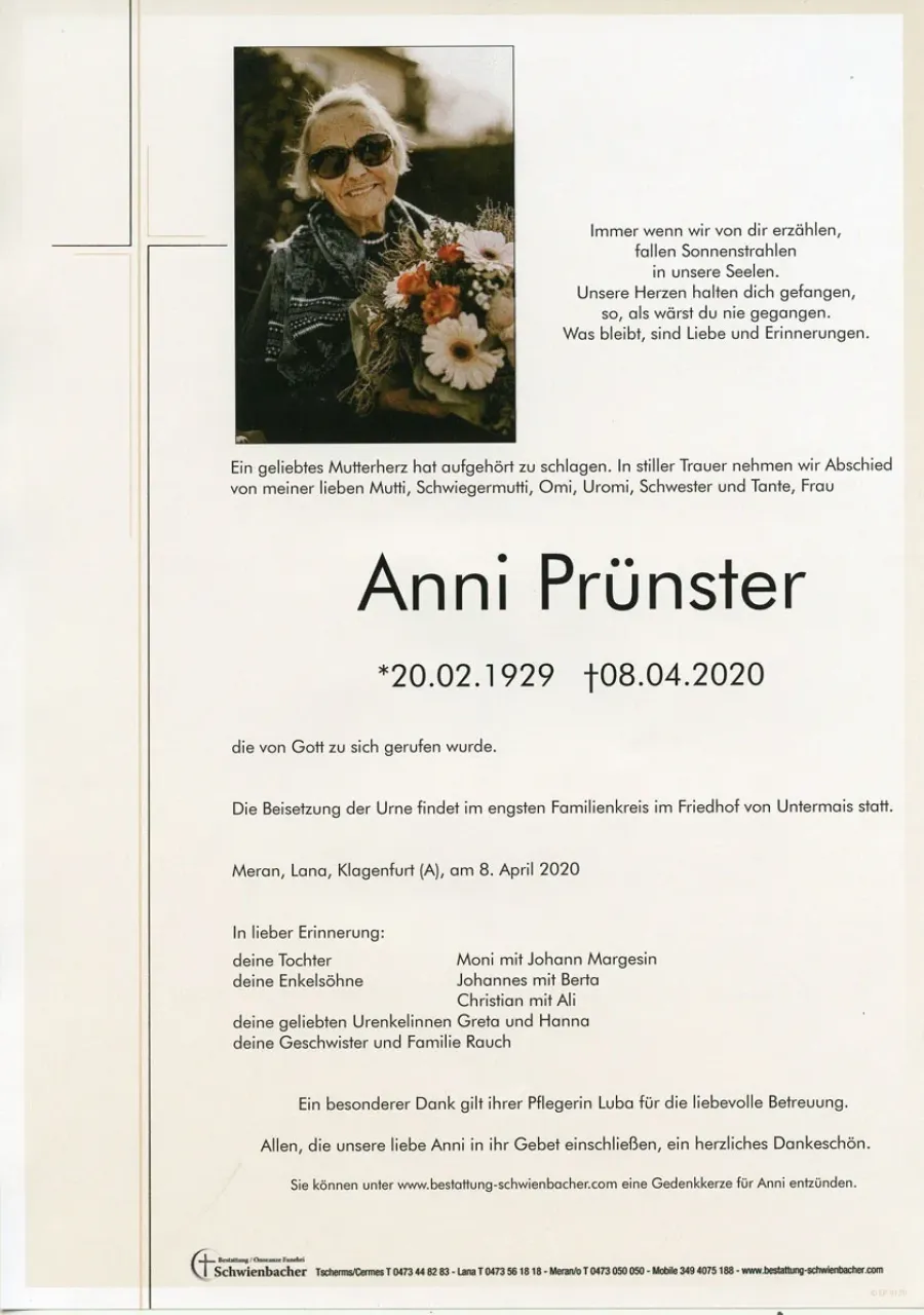 Parte: Anni Prünster