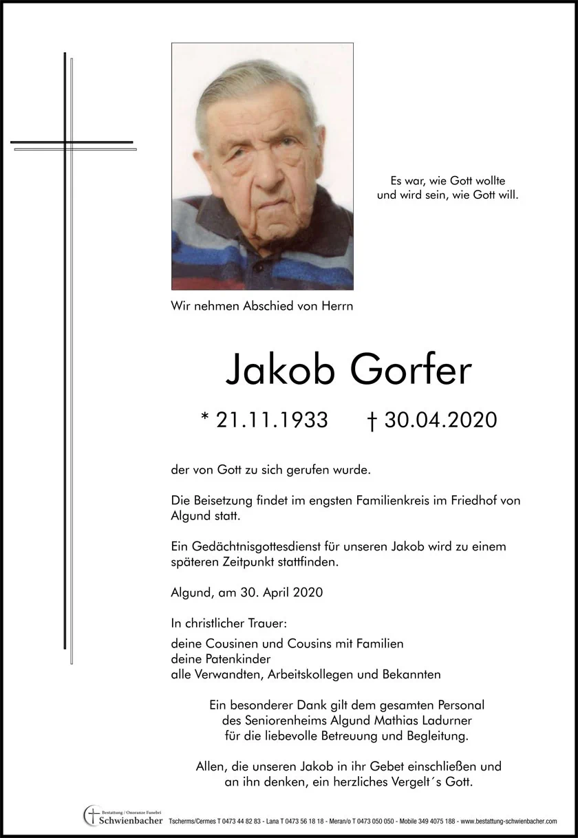 Parte: Jakob Gorfer 