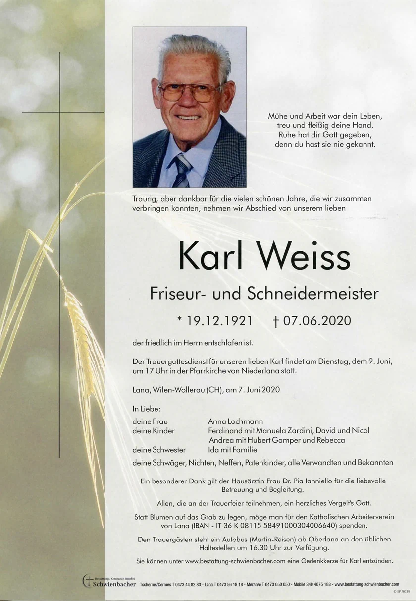 Parte: Karl Weiss 