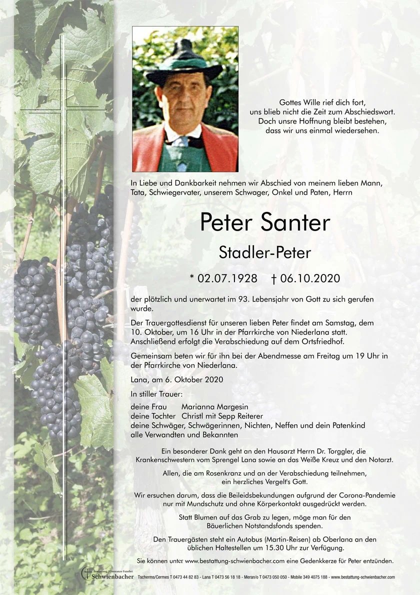 Parte: Peter Santer 