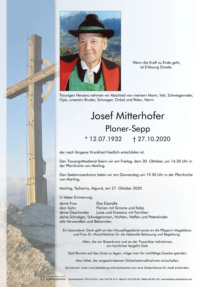 Parte: Josef Mitterhofer 