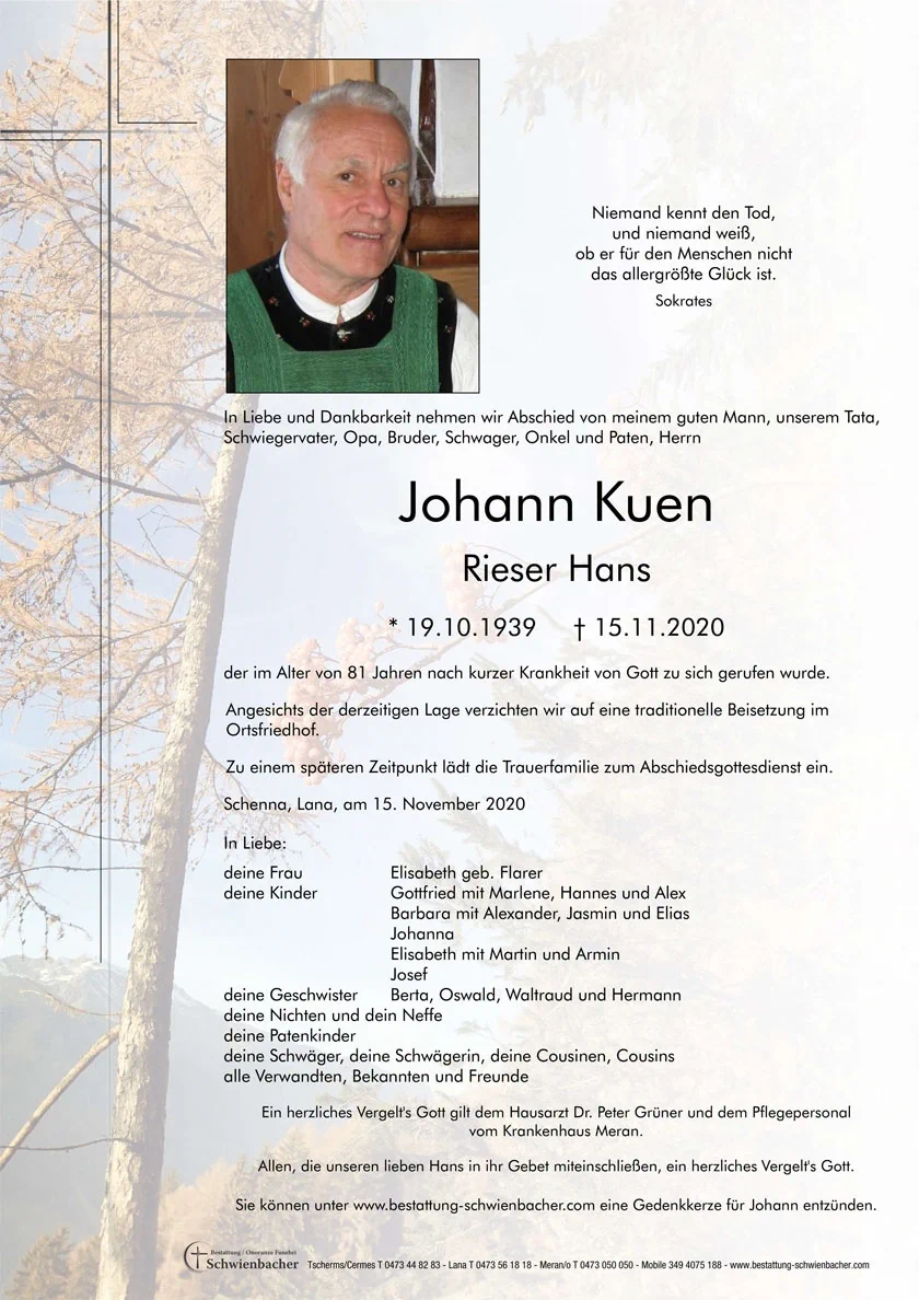 Parte: Johann Kuen 