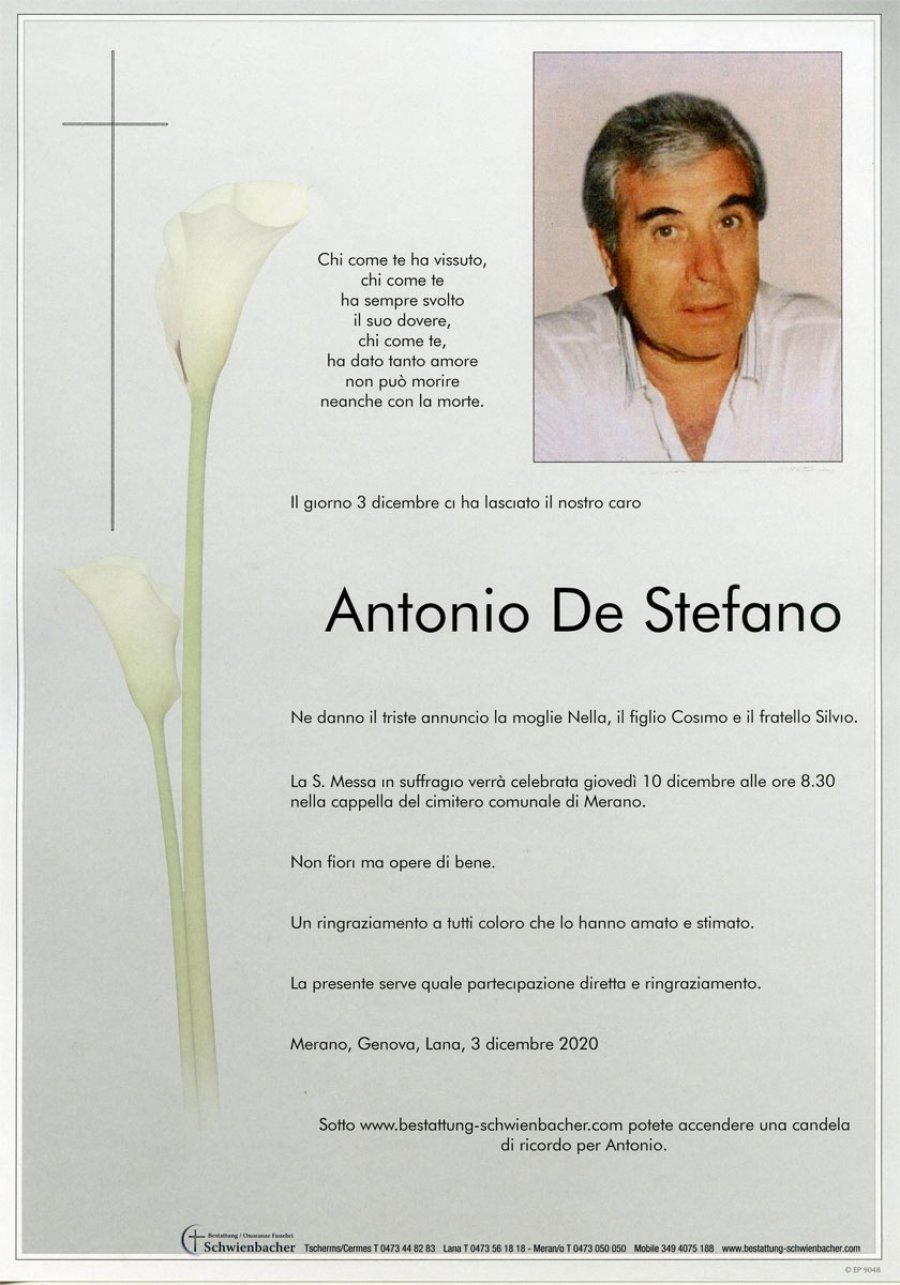 Parte: Antonio De Stefano