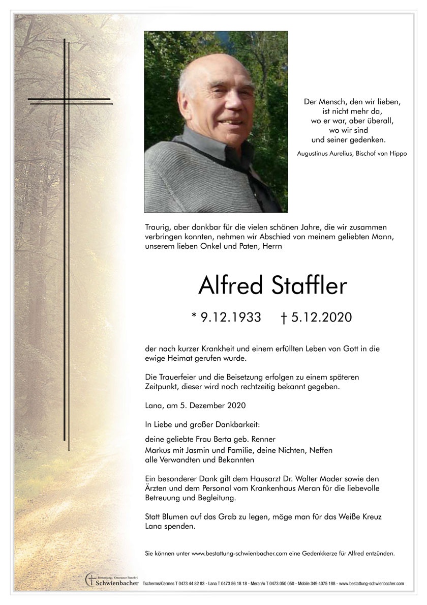 Parte: Alfred Staffler 