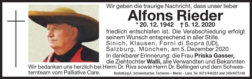 Medien: Alfons Rieder