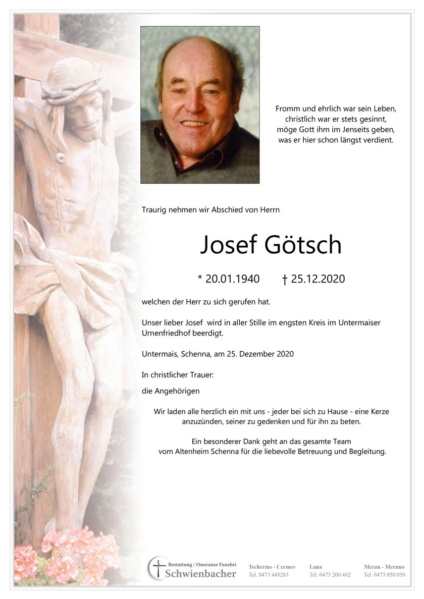 Parte: Josef Götsch 