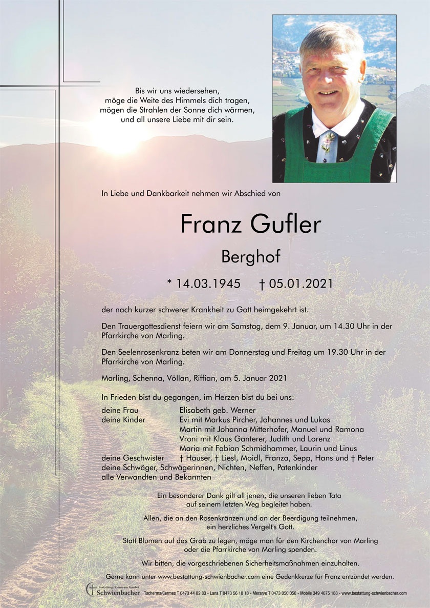 Parte: Franz Gufler 