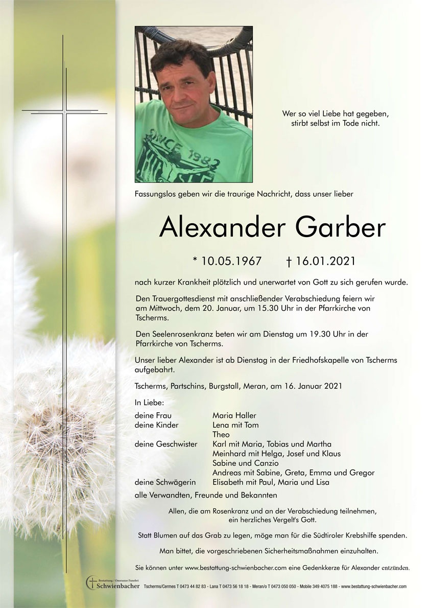 Parte: Alexander Garber 