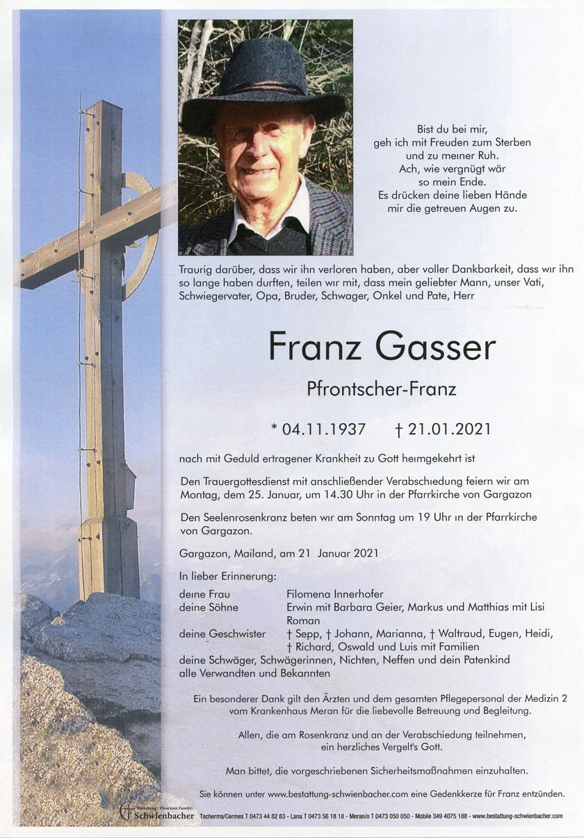 Parte: Franz Gasser 