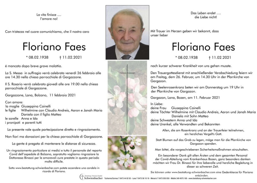 Parte: Floriano Faes