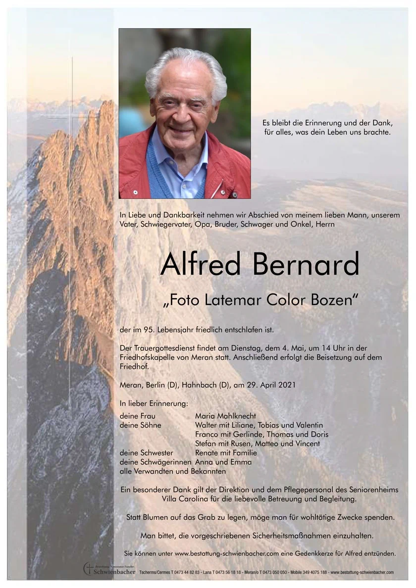 Parte: Alfred Bernard 