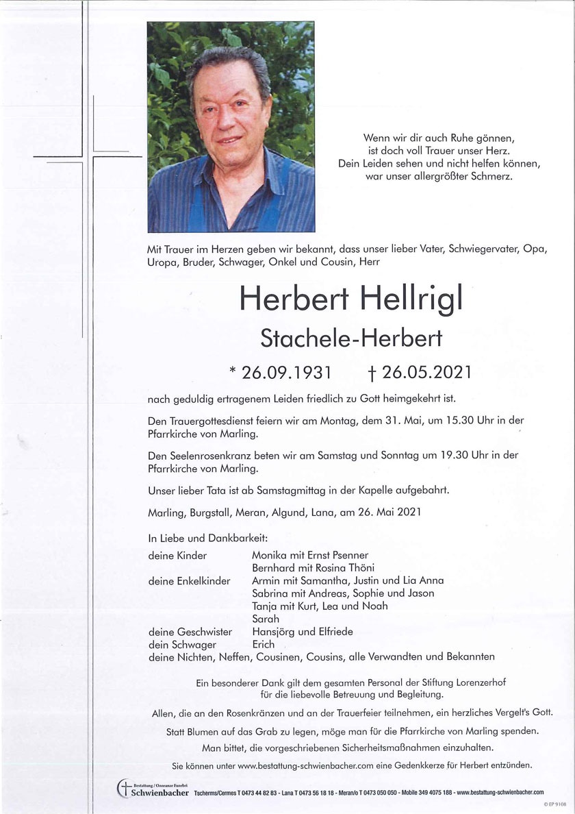 Parte: Herbert Hellrigl 