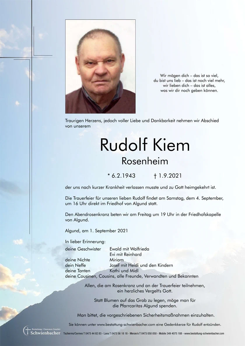 Parte: Rudolf Kiem 