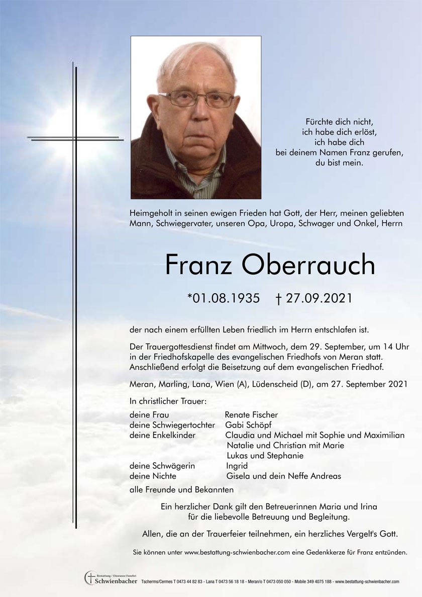 Parte: Franz Oberrauch 