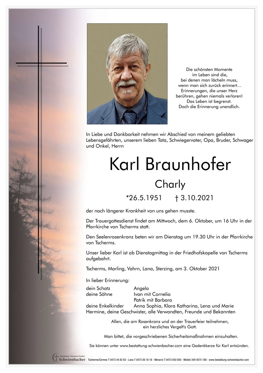 Parte: Karl Braunhofer 