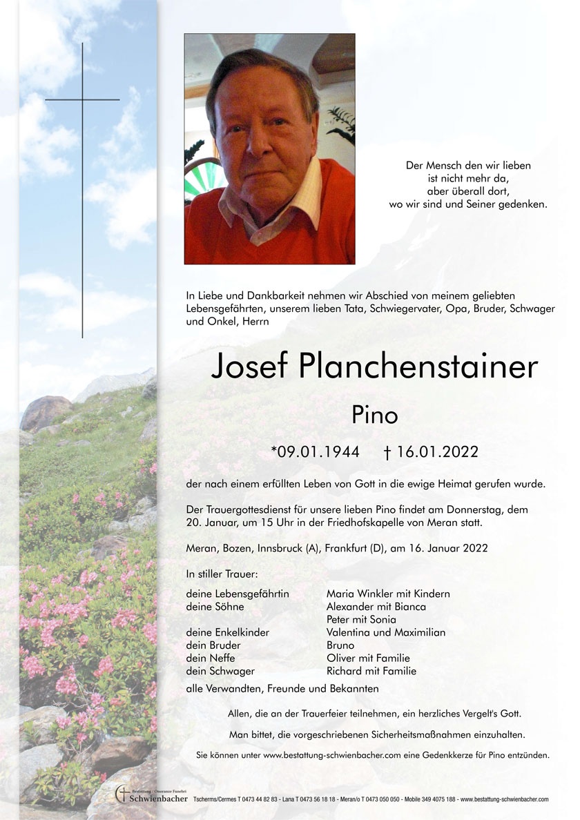 Parte: Josef Planchenstainer 