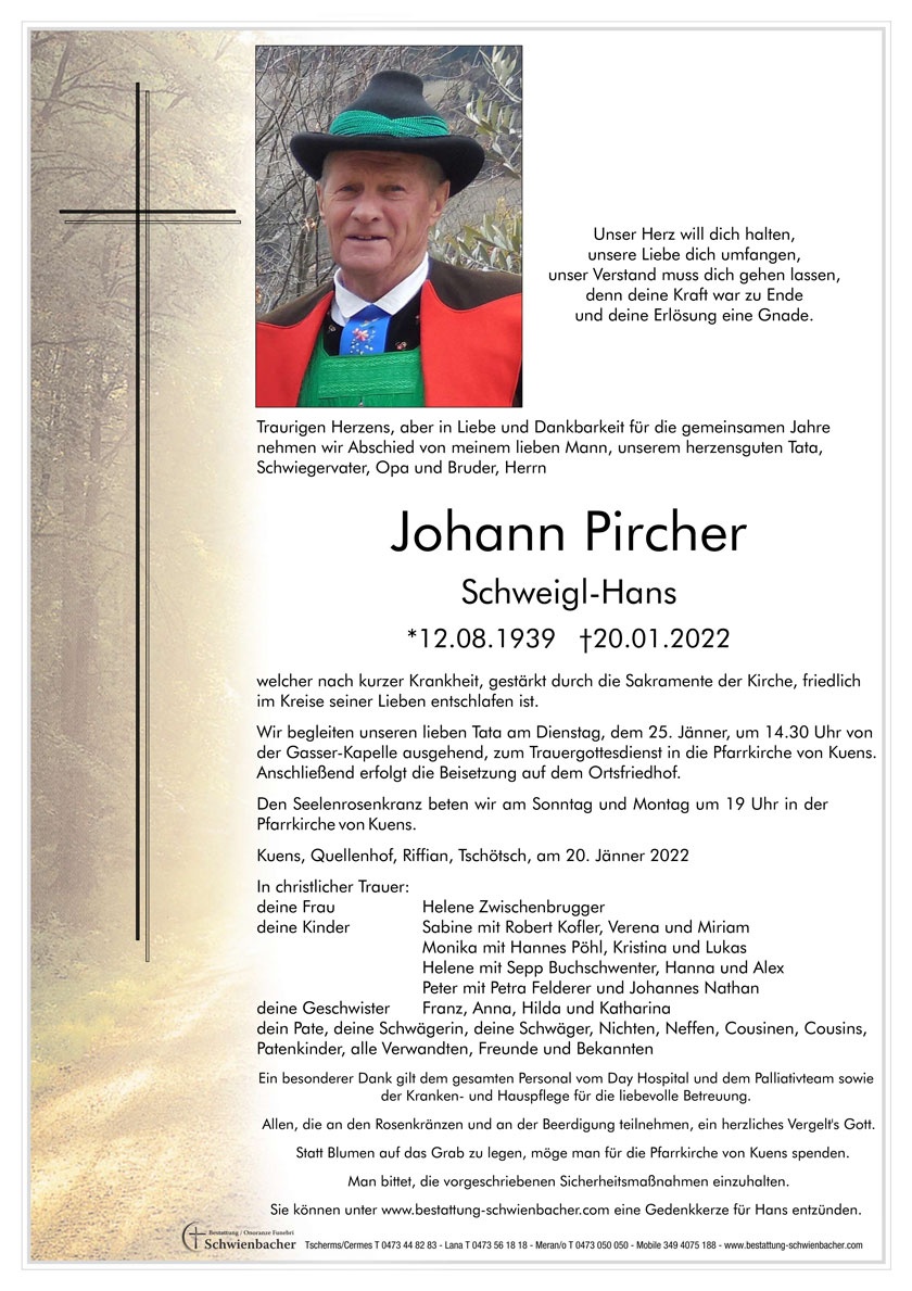 Parte: Johann Pircher 