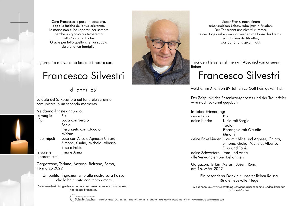 Parte: Francesco Silvestri 