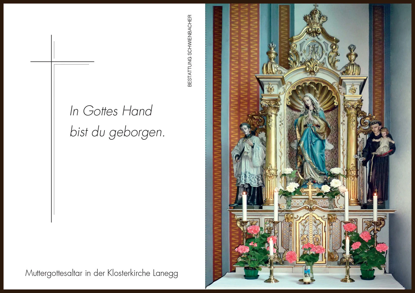 Sterbebild: Sr. Maria Assunta, Rosa Innerhofer OT