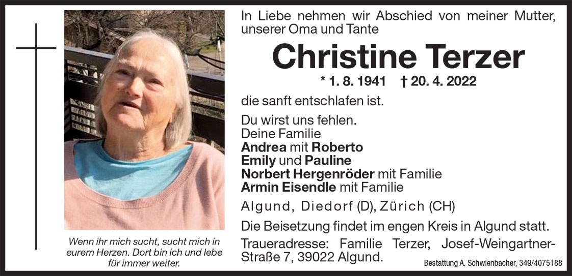 Parte: Christine Terzer 