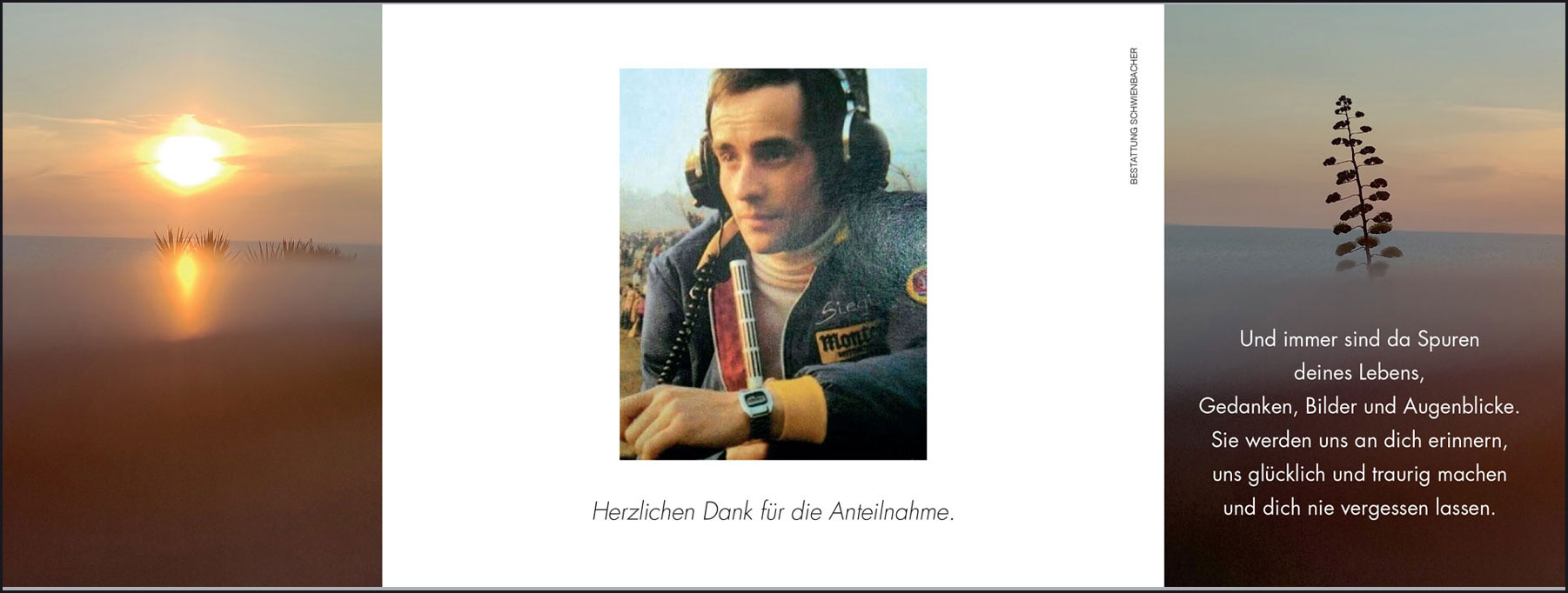 Sterbebild: Siegi Alber