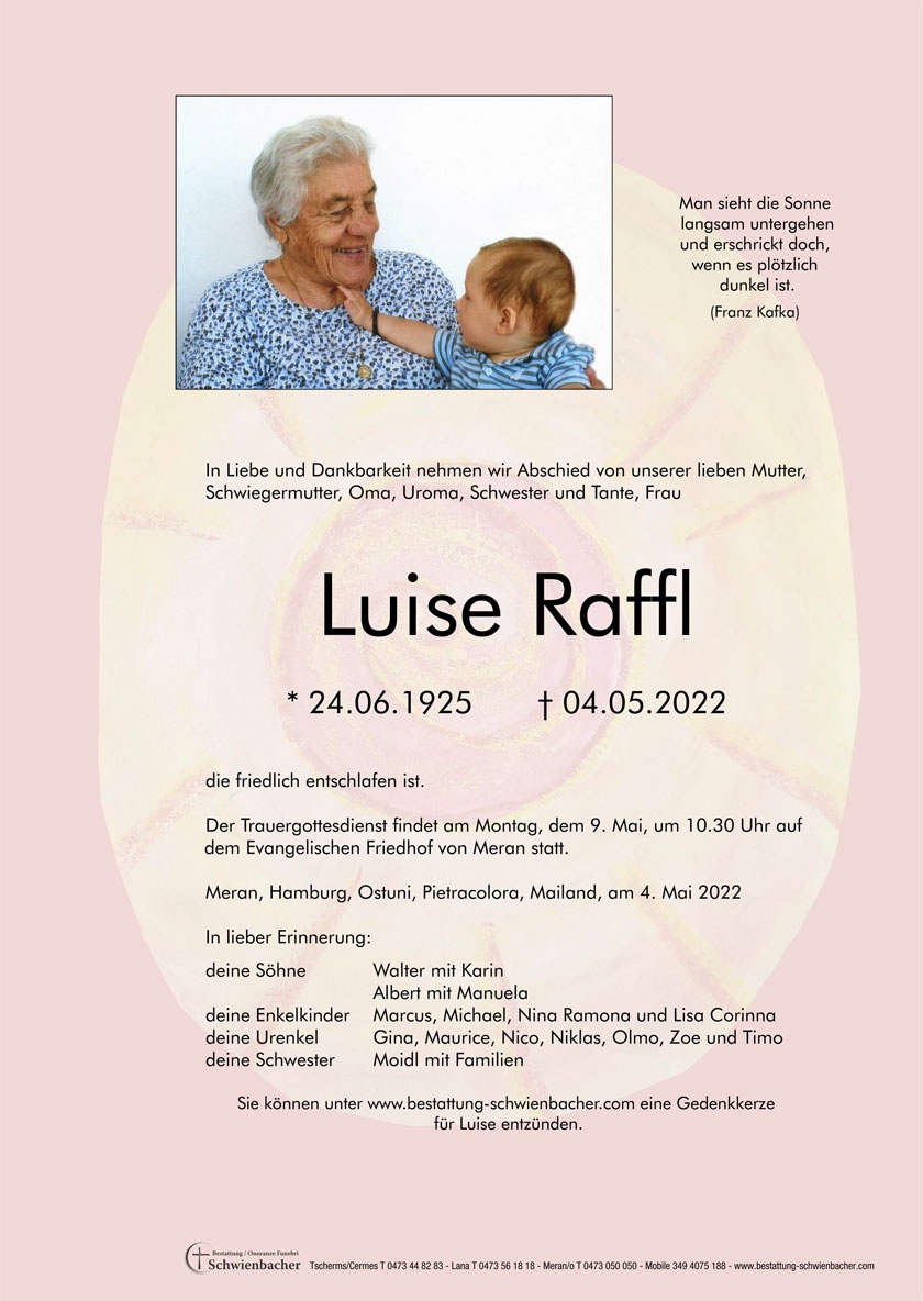 Parte: Luise Raffl 