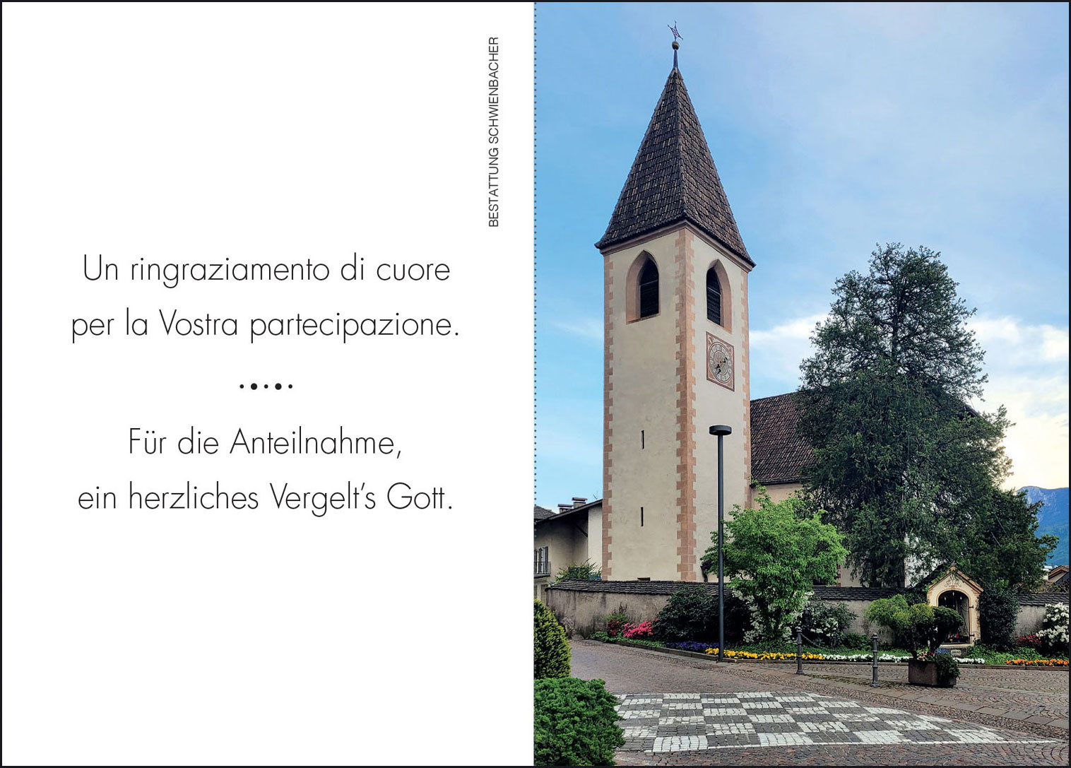 Sterbebild: Maria Luigia Merler in Berton