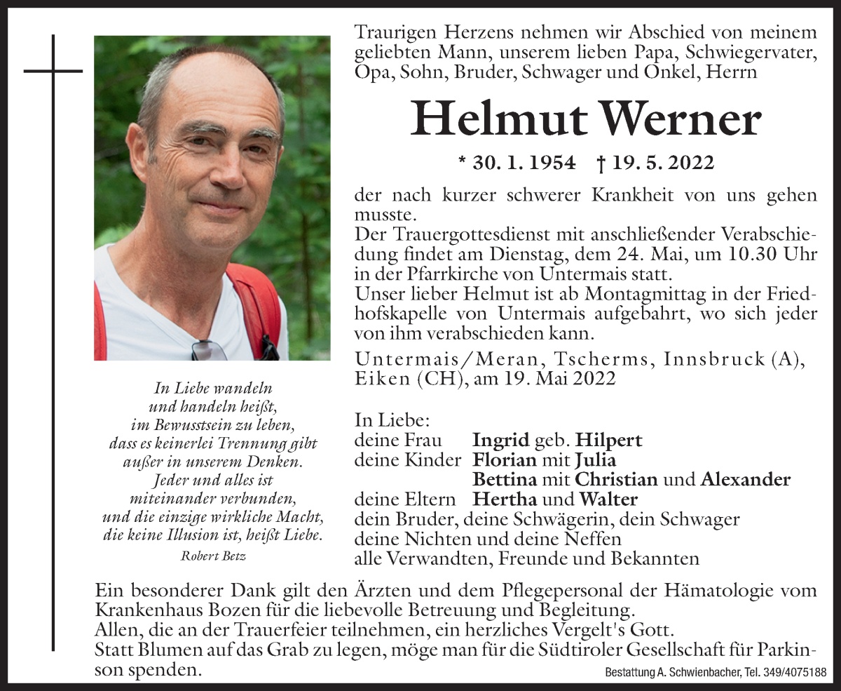 Medien: Helmut Werner